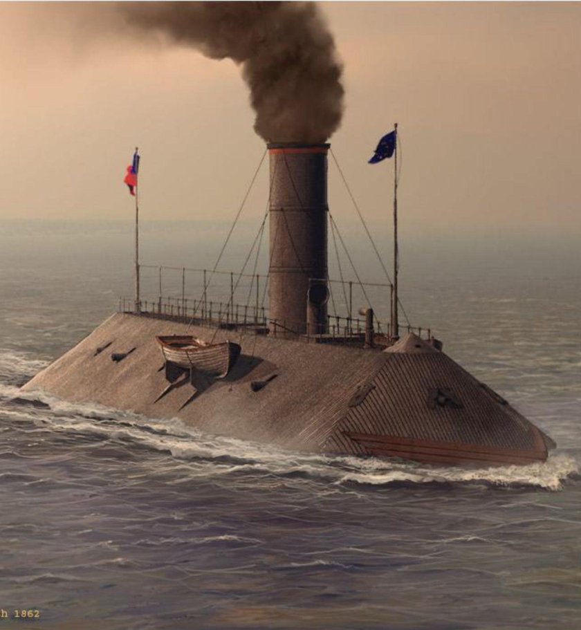 Броненосец конфедератов virginia