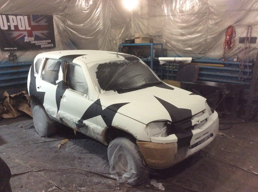 Нива Шевроле городской камуфляж