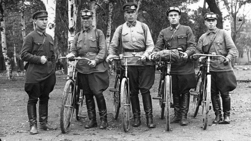 Немецкие самокатчики 1941