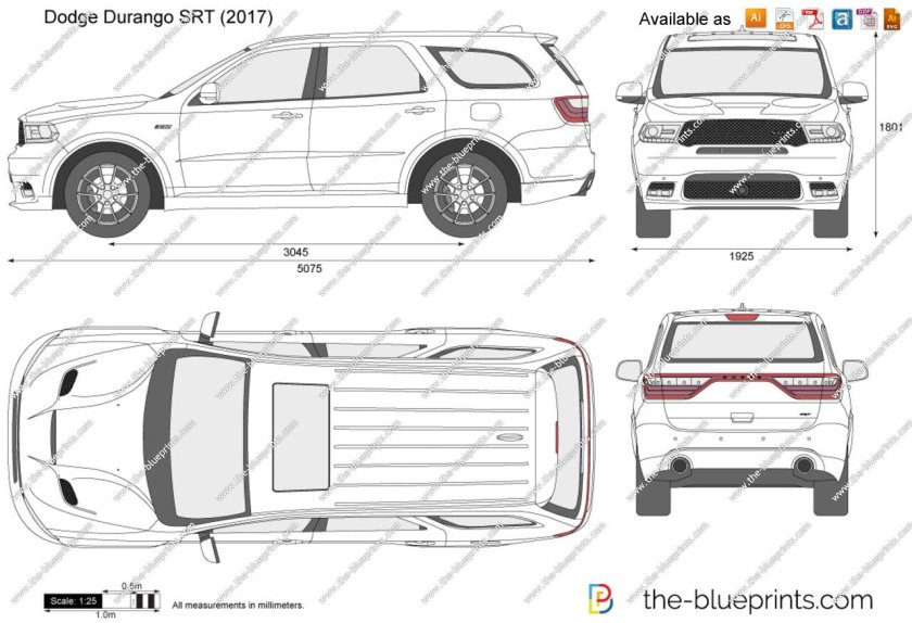 Dodge Durango Размеры
