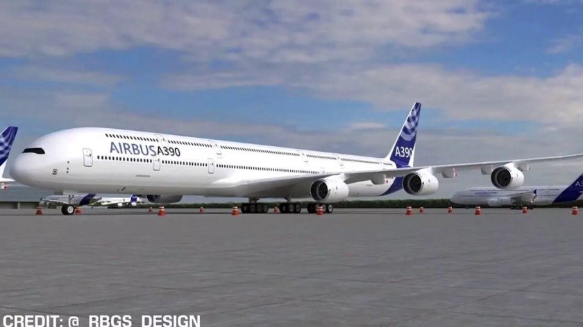 Самолет Airbus a390