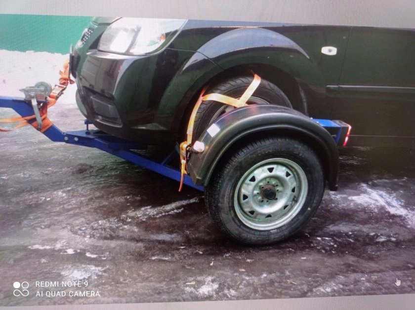 Буксировка ТС методом частичной погрузки