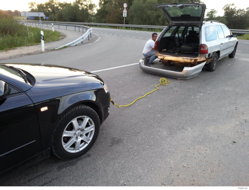 Буксировка автомобиля