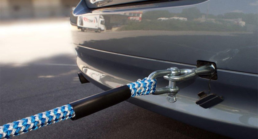 Авто трос буксировочный