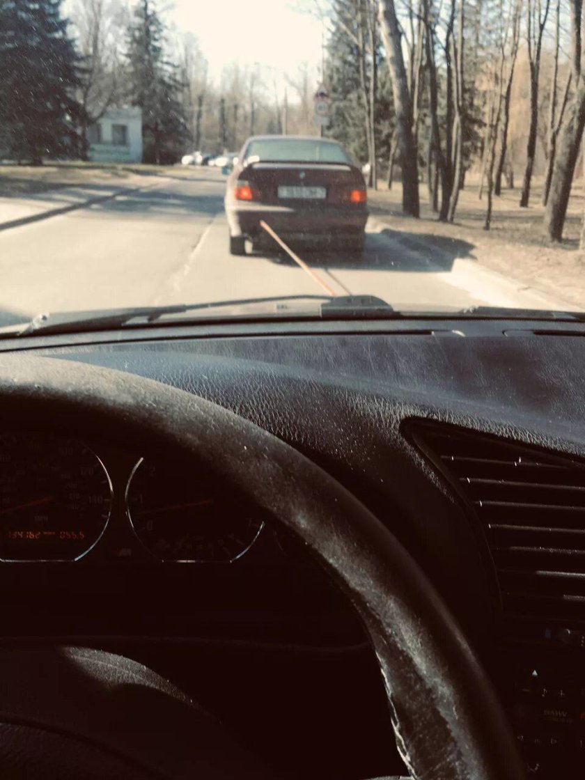 БМВ на буксире