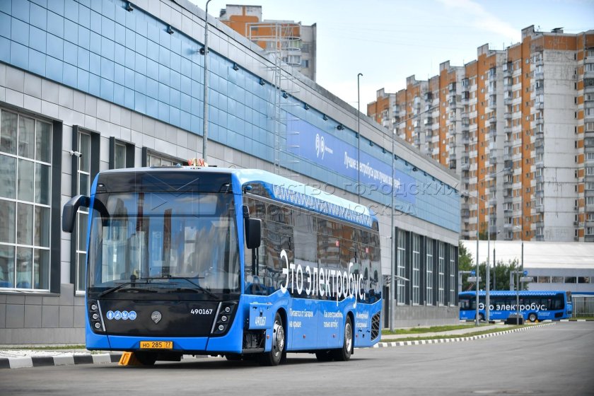 Электробусный парк в Митино