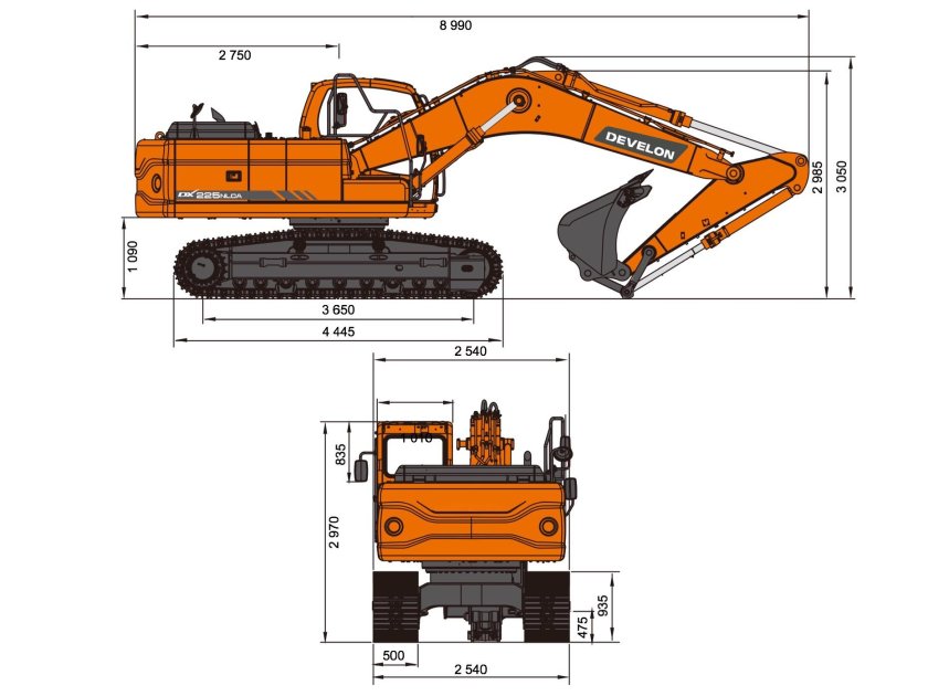 Экскаватор Doosan dx225lca