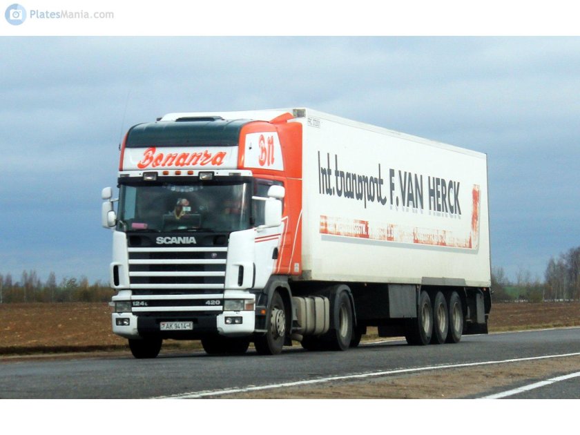 Белорусские номера на грузовиках