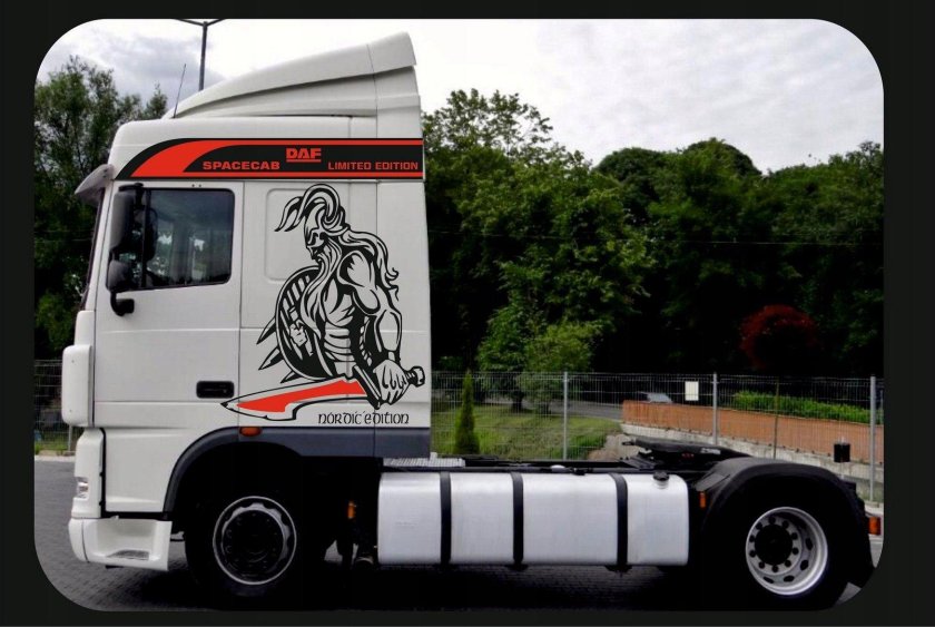 Наклейки на Даф 105 на кабину