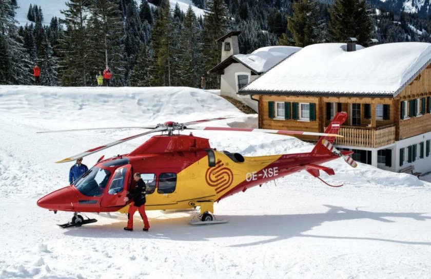 Вертолет в Ишгль Австрия
