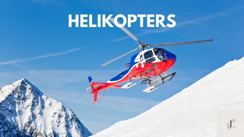 Вертолет с лыжами