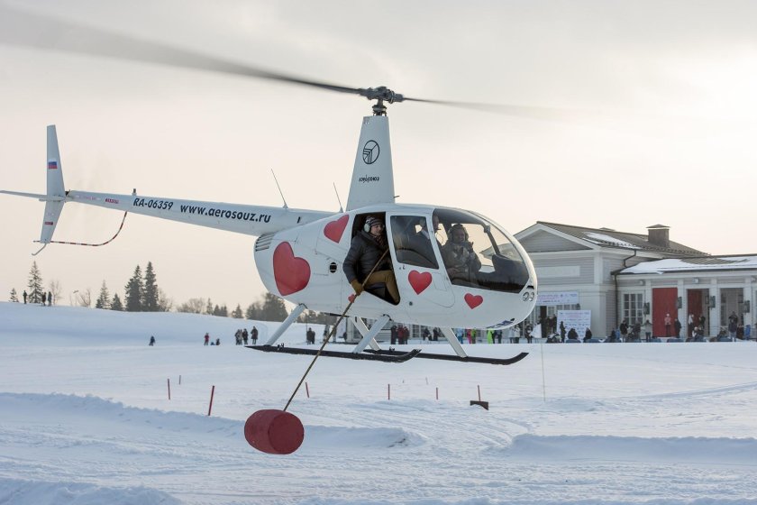 В России появился новый вид спорта вертолётный гольф