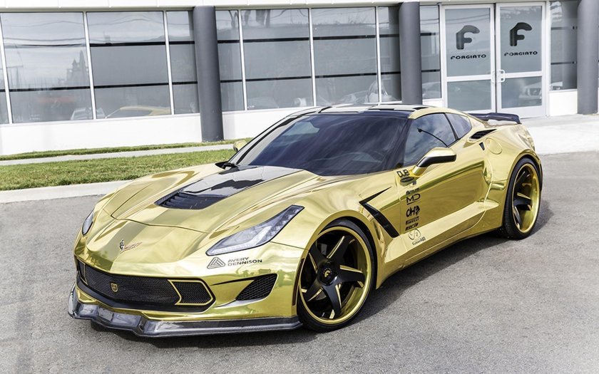 Chevrolet Corvette c7 Gold