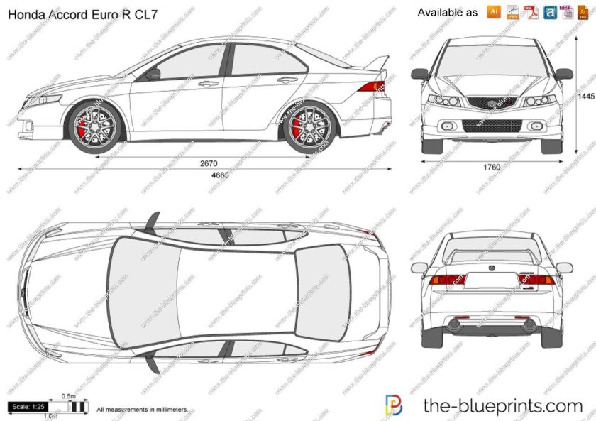 Габариты Хонда Аккорд 7
