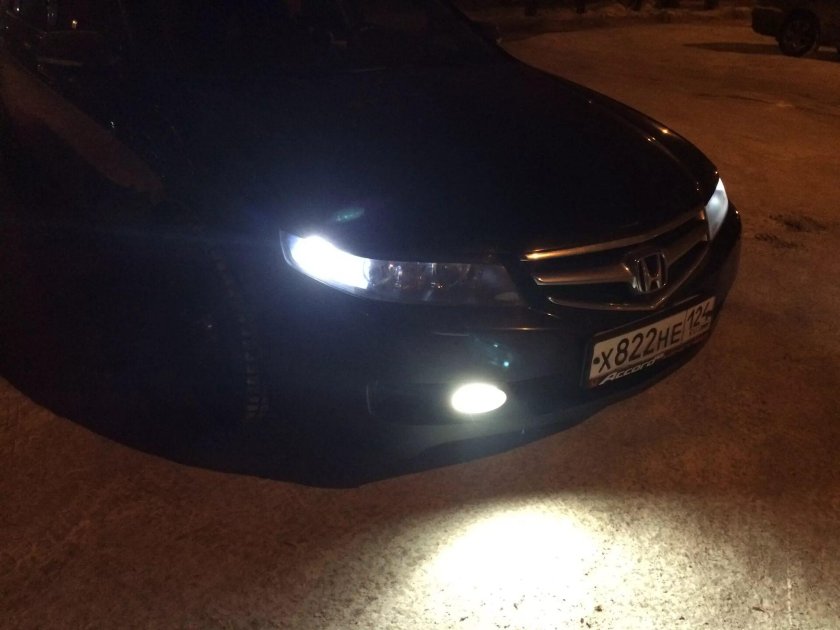 Хонда Аккорд 7 лампы в габариты