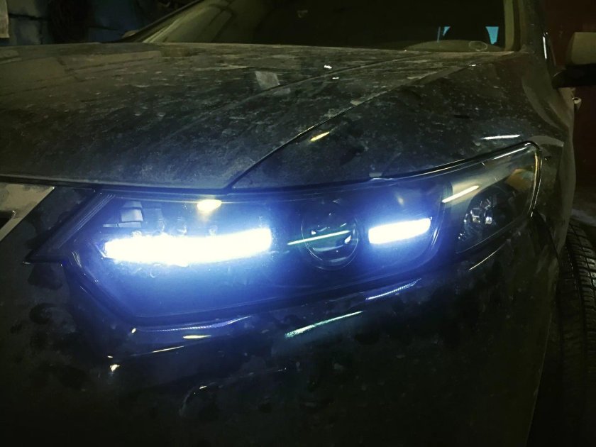 Honda Accord 7 диоды в фары