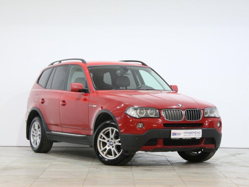 Красная bmw x3 2008