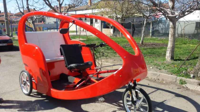 Складной двухместный веломобиль «Колибри-35»