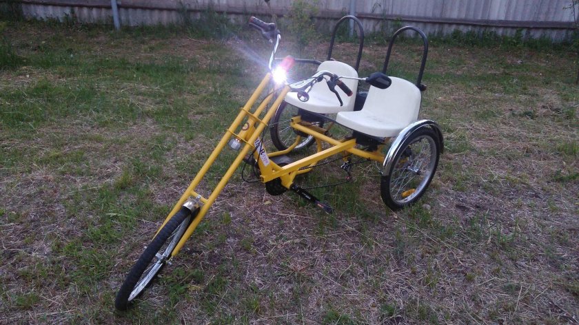 Складной двухместный веломобиль «Колибри-35»