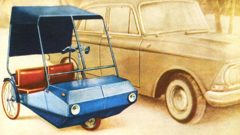 Складной двухместный веломобиль «Колибри-35»