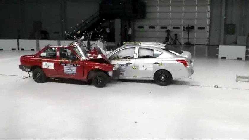 Краш тест Nissan Tsuru