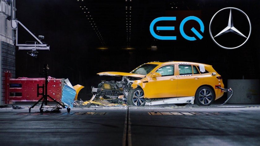 Краш тест Mercedes-Benz EQC
