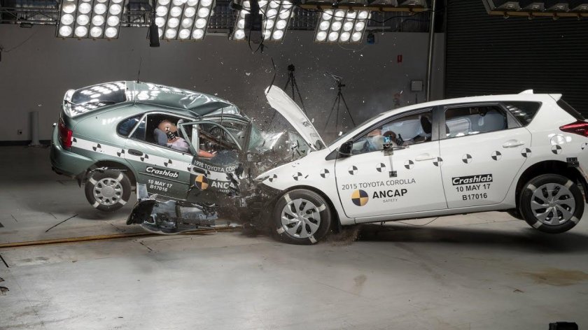 1998 Toyota crash Test