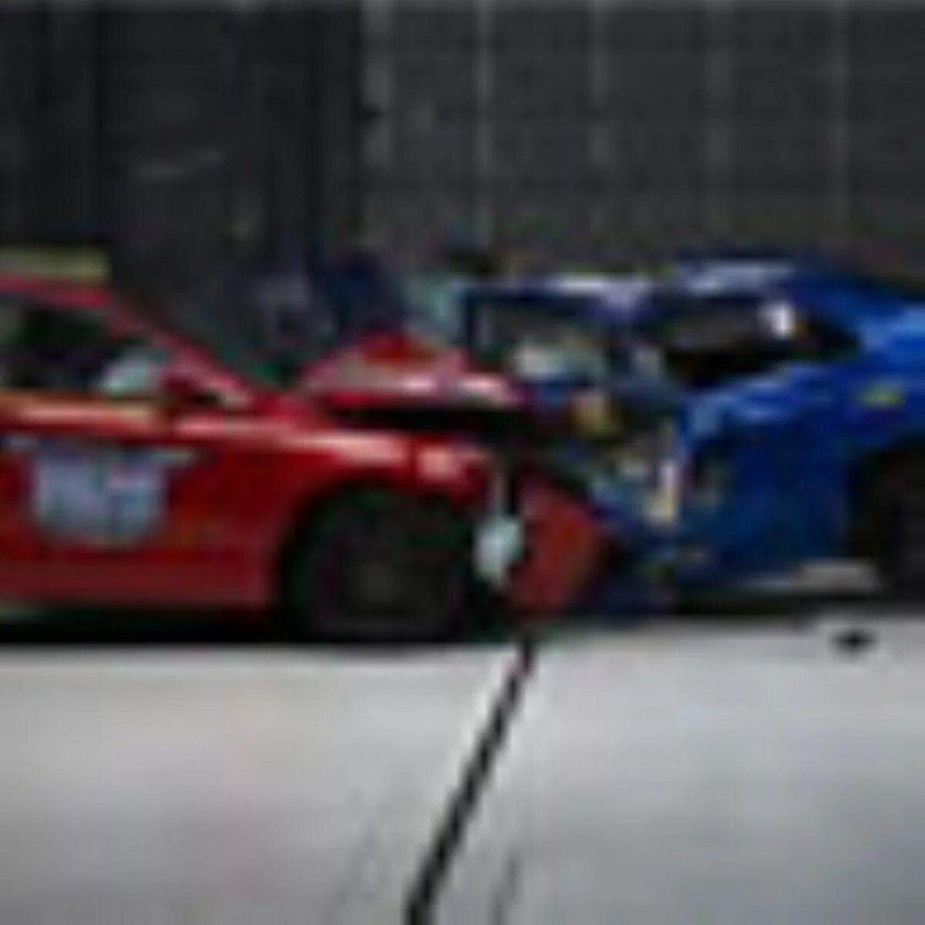 Honda Accord 2009 IIHS crash Test White