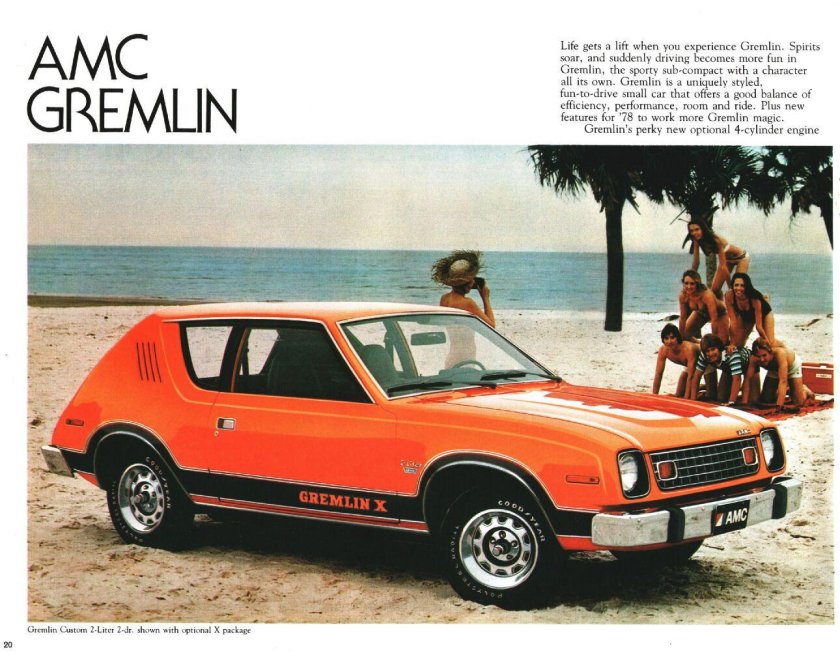 Amc gremlin машина