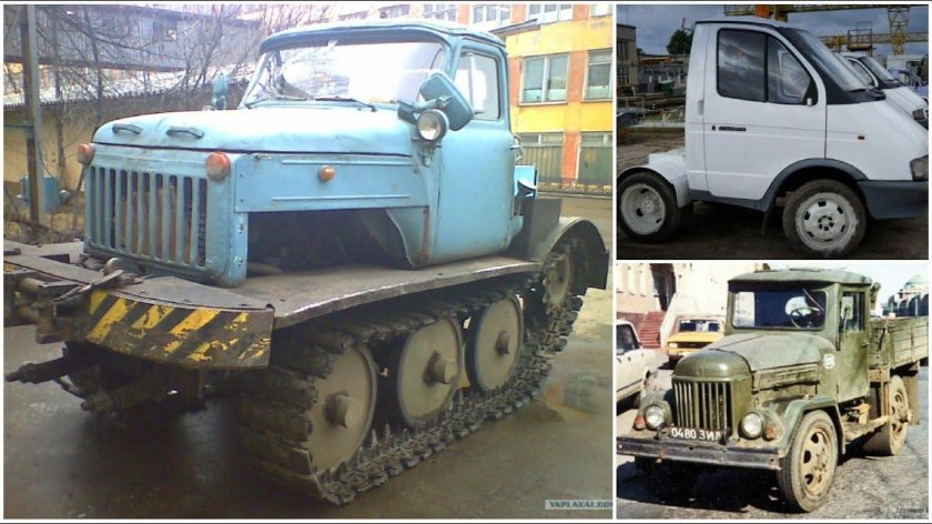 ЗИЛ 130 на гусеницах