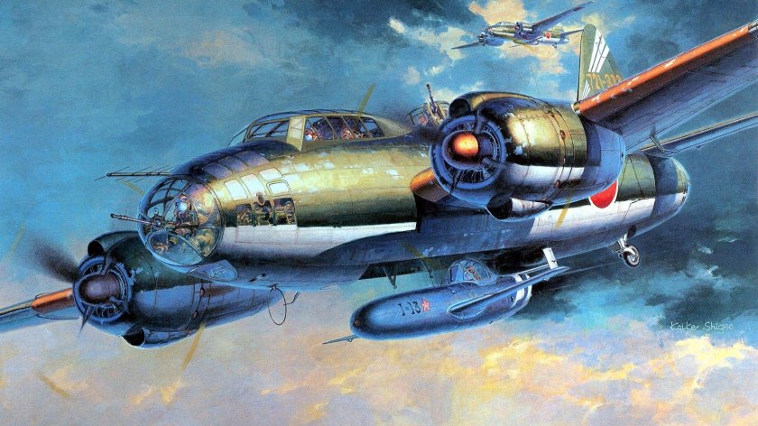 Японский бомбардировщик Мицубиси g4m «