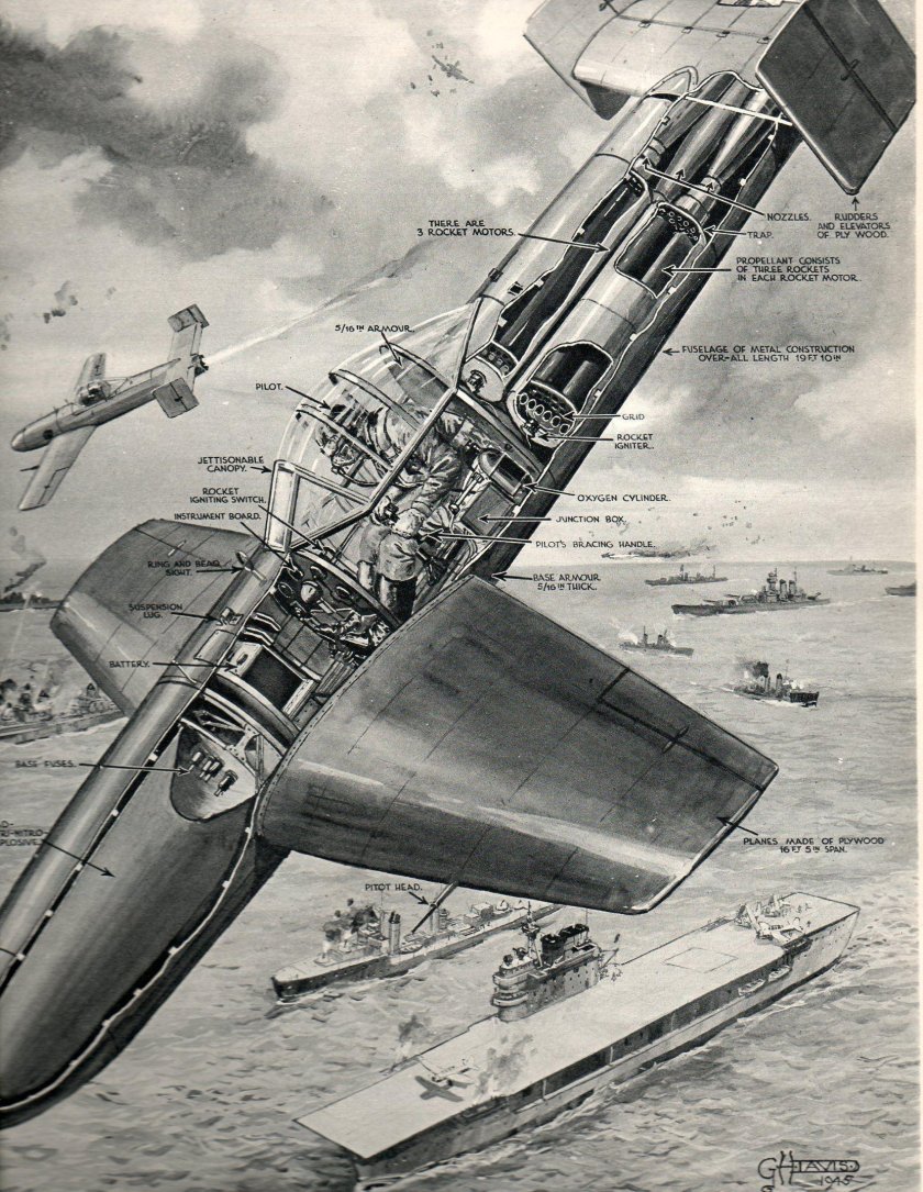 Самолет-камикадзе Йокосука mxy7 Ohka