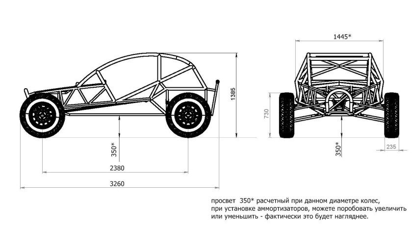 Багги Ариэль Номад чертежи