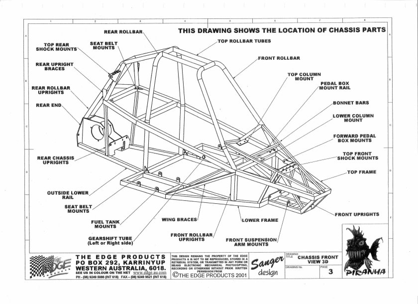 Рама go Kart Buggy чертежи