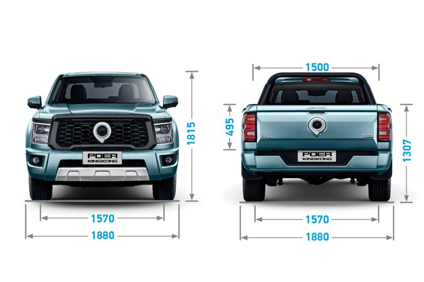 GWM Poer KINGKONG размер кузова