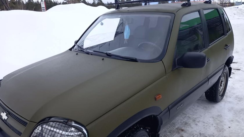 Нива шевроле зеленый раптор