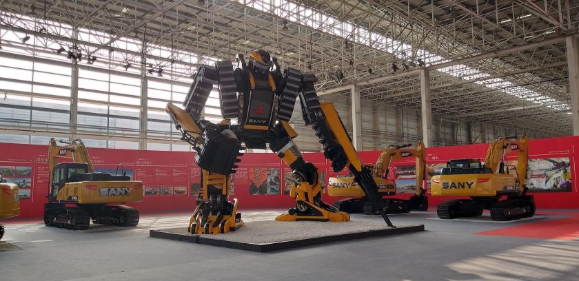 Завод sany в Китае
