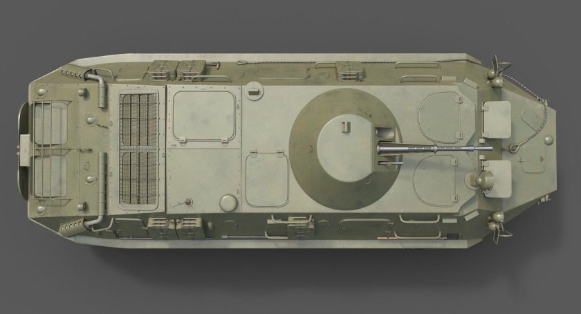 Моторный отсек БТР 80