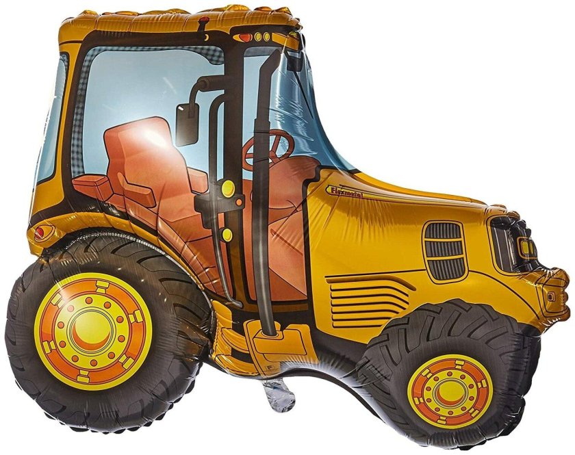 Шар фольга трактор