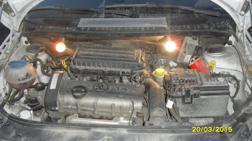 Skoda Fabia 2 под капотом