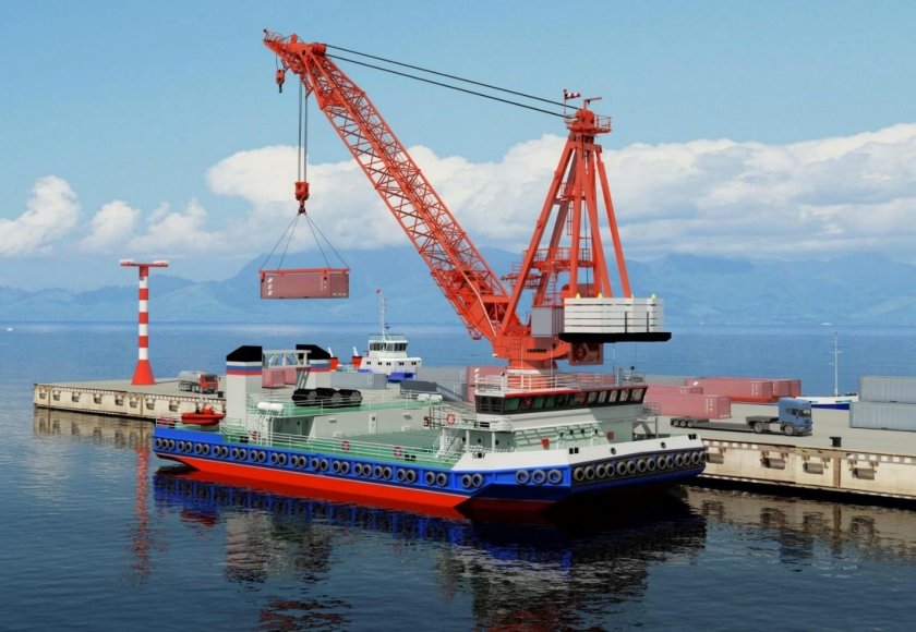 Плавучий кран Hyundai-10000