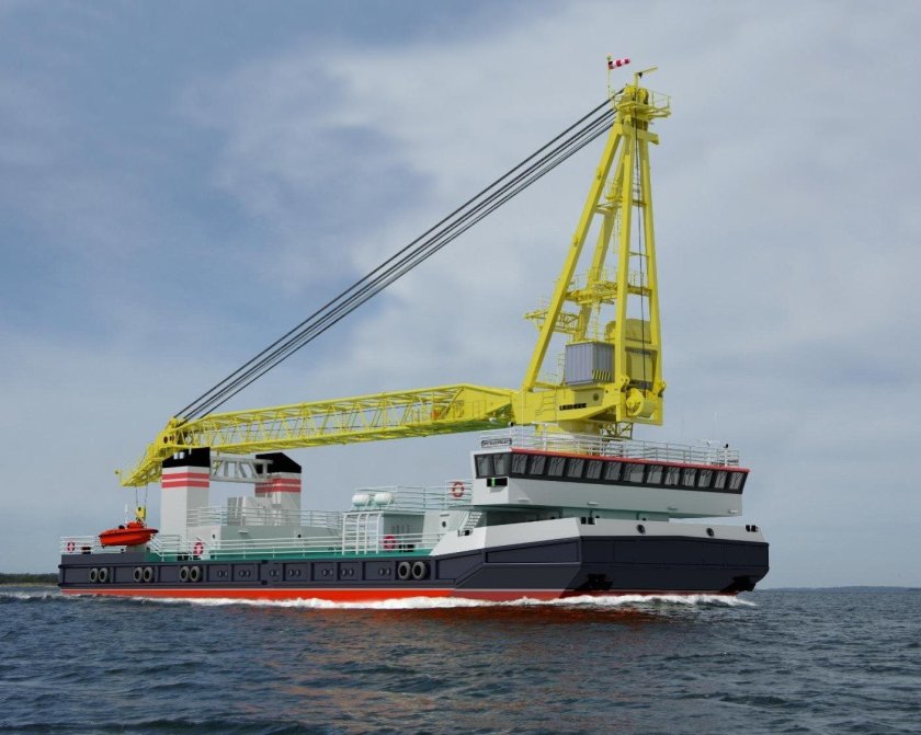 Самоходный плавучий кран "СПК-49150"