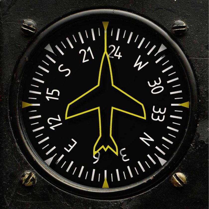 Магнитный компас Cessna 172