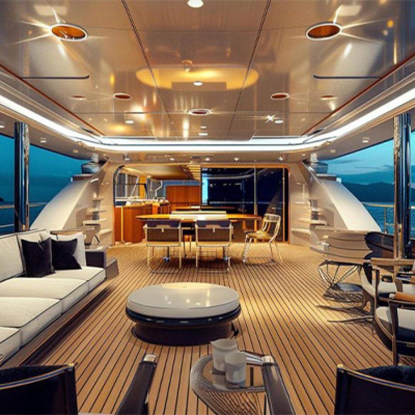 Яхта бенетти интерьер
