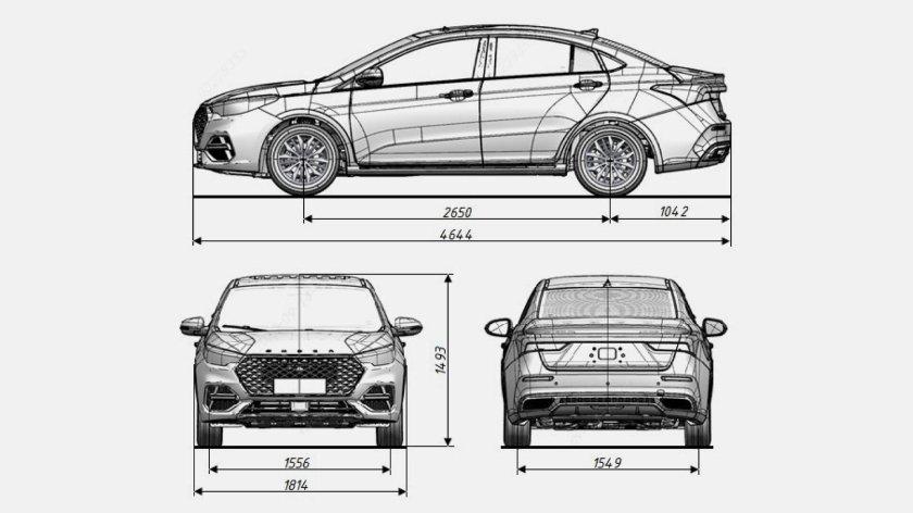 Омода с5 габариты