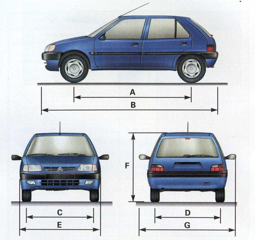 Ширина ВАЗ 2111
