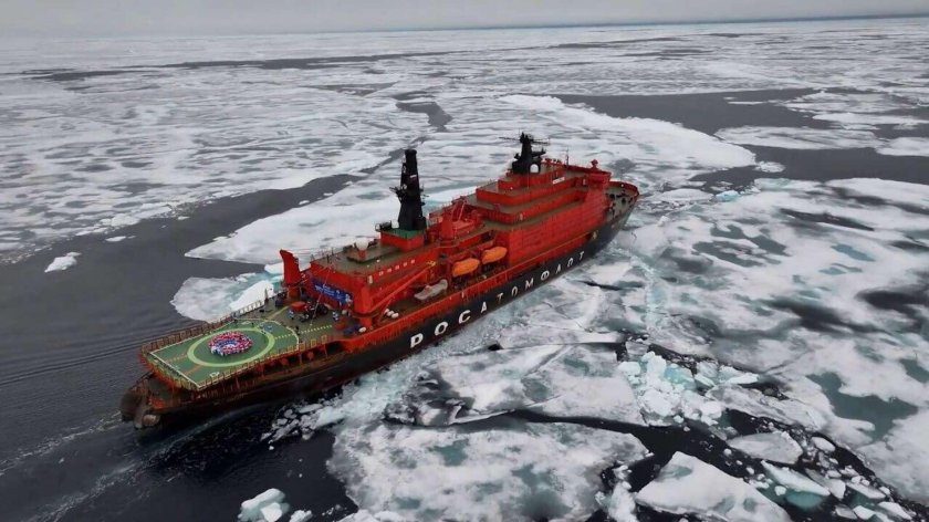 Атомный ледокол 50 лет победы