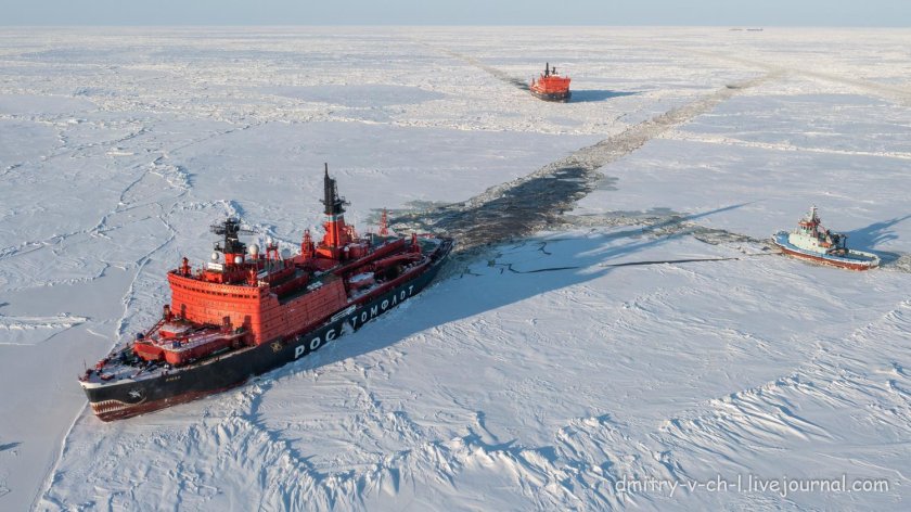 50 лет победы атомный ледокол