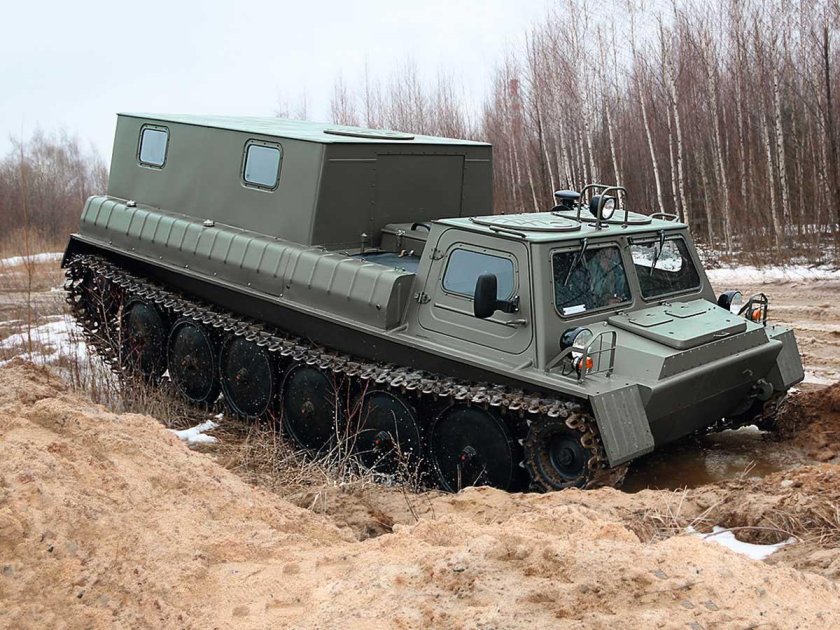 Гусеничный снегоболотоход газ 34039