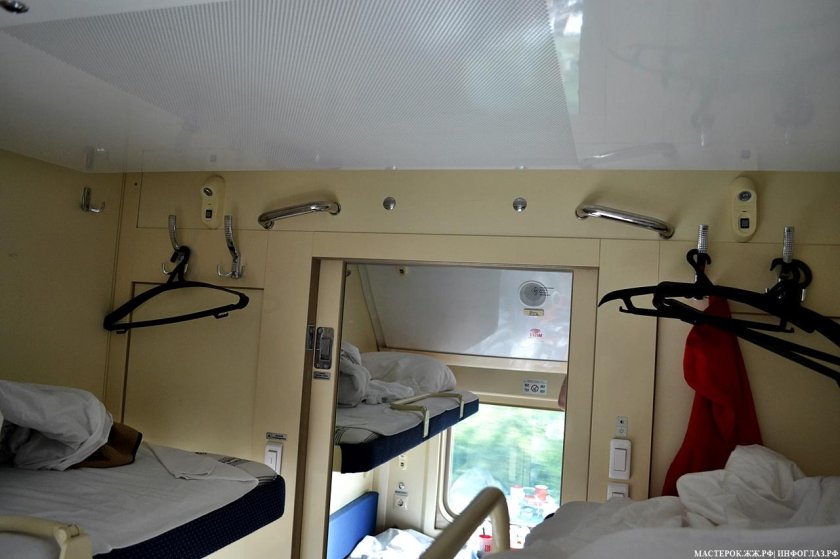 Купе РЖД верхняя полка